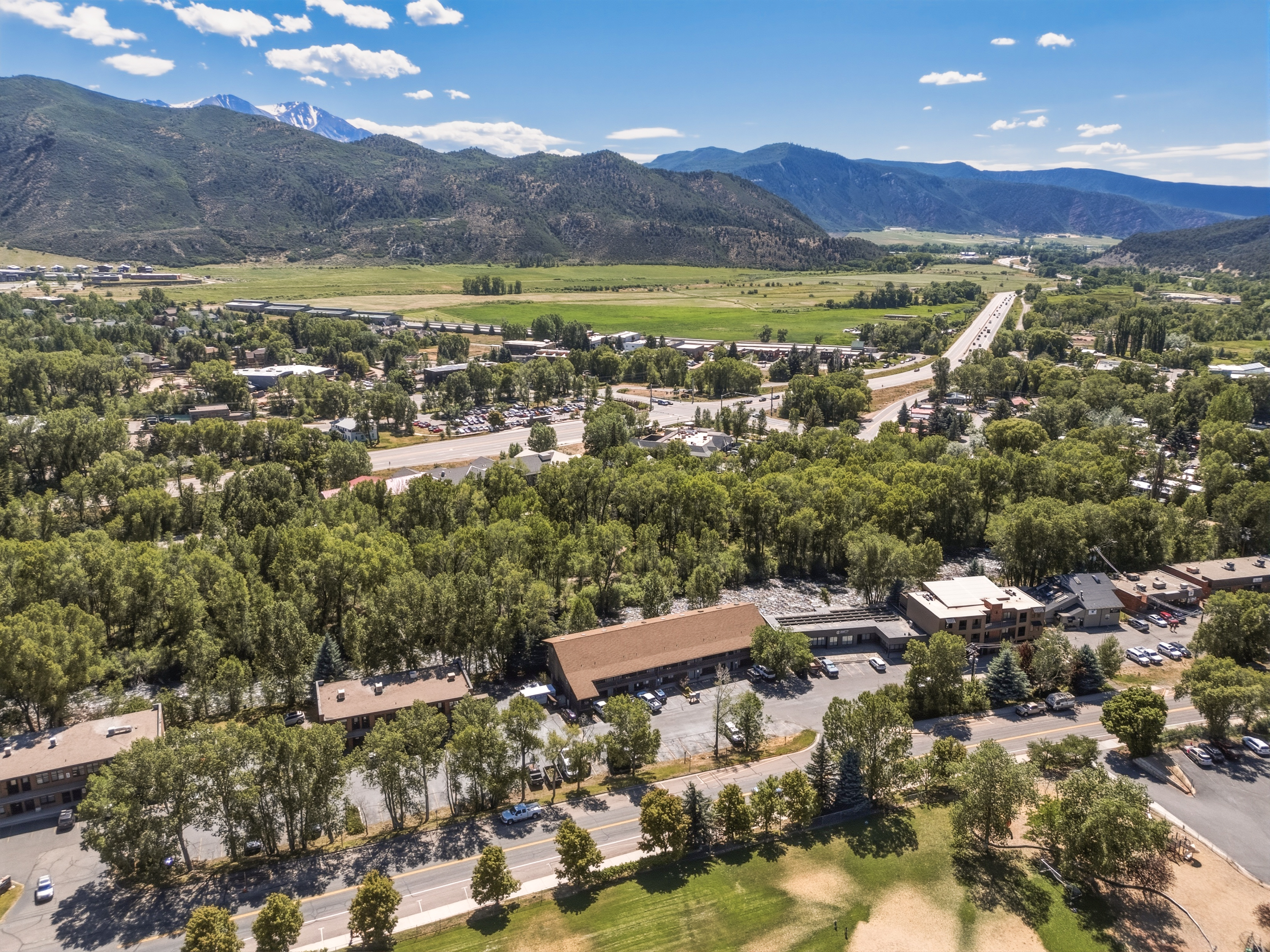 Aerial of the Roaring Fork Valley